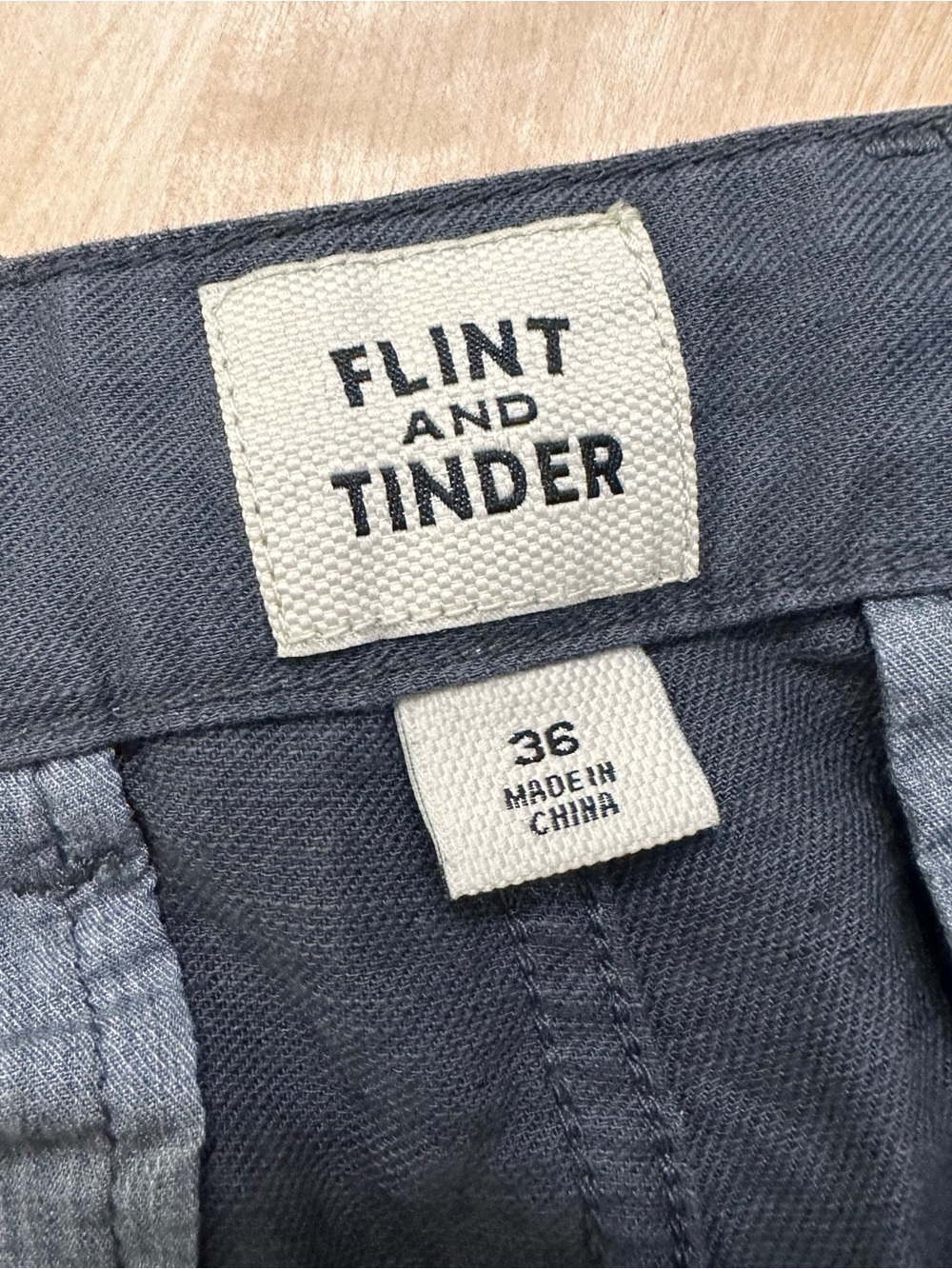 FLINT AND TINDER Cotton Linen Pants Charcoal 36 - Picture 3 of 7